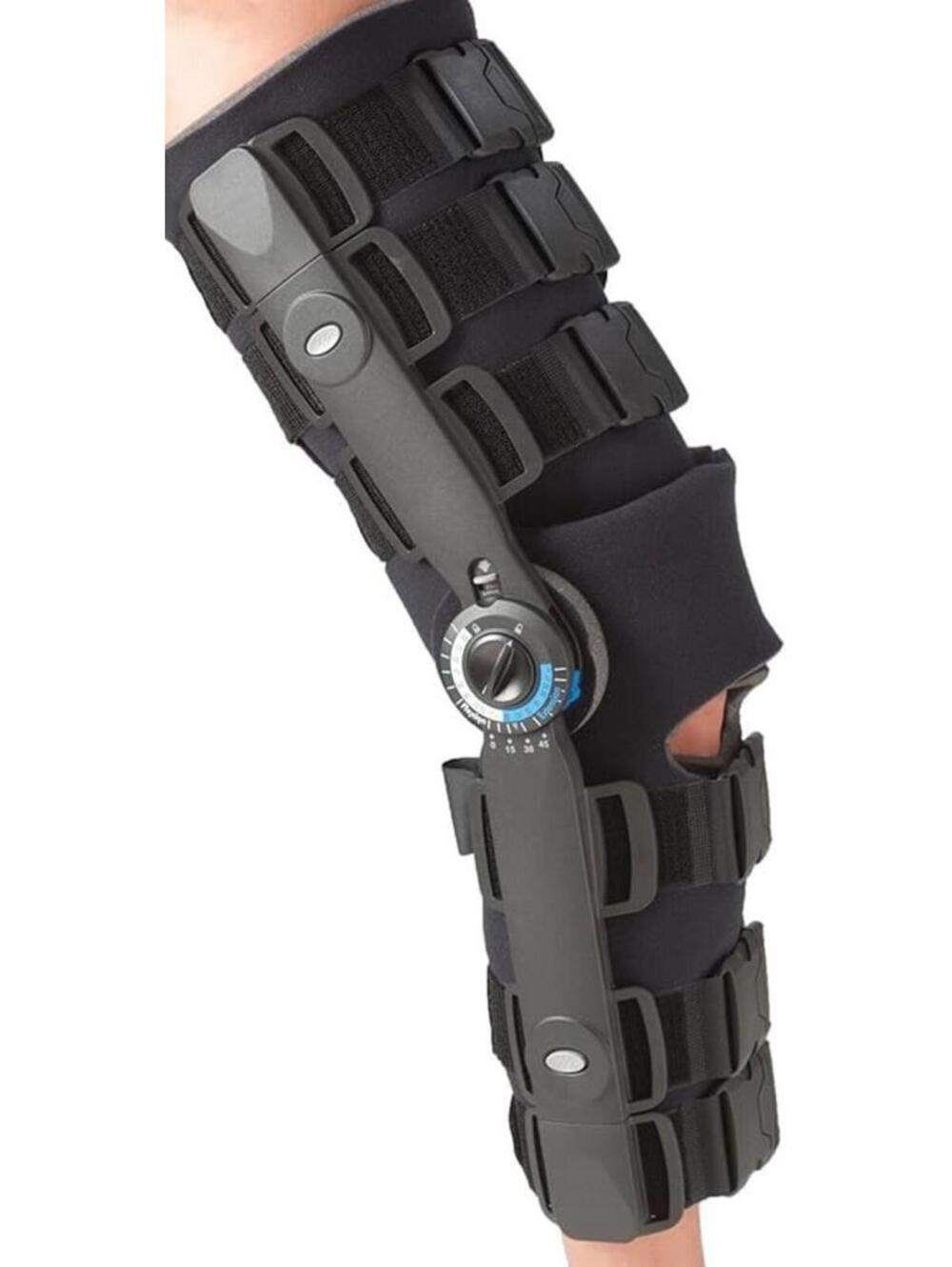 Rolyan Defender Post-Op Knee Brace Premium Regular Hinged ACL MCL Meniscus New